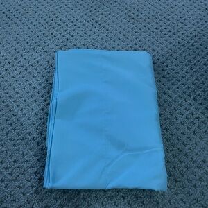 Light blue queen flat sheet